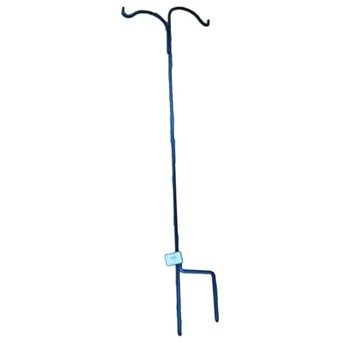 Double Black Shepherd Hook, 84"