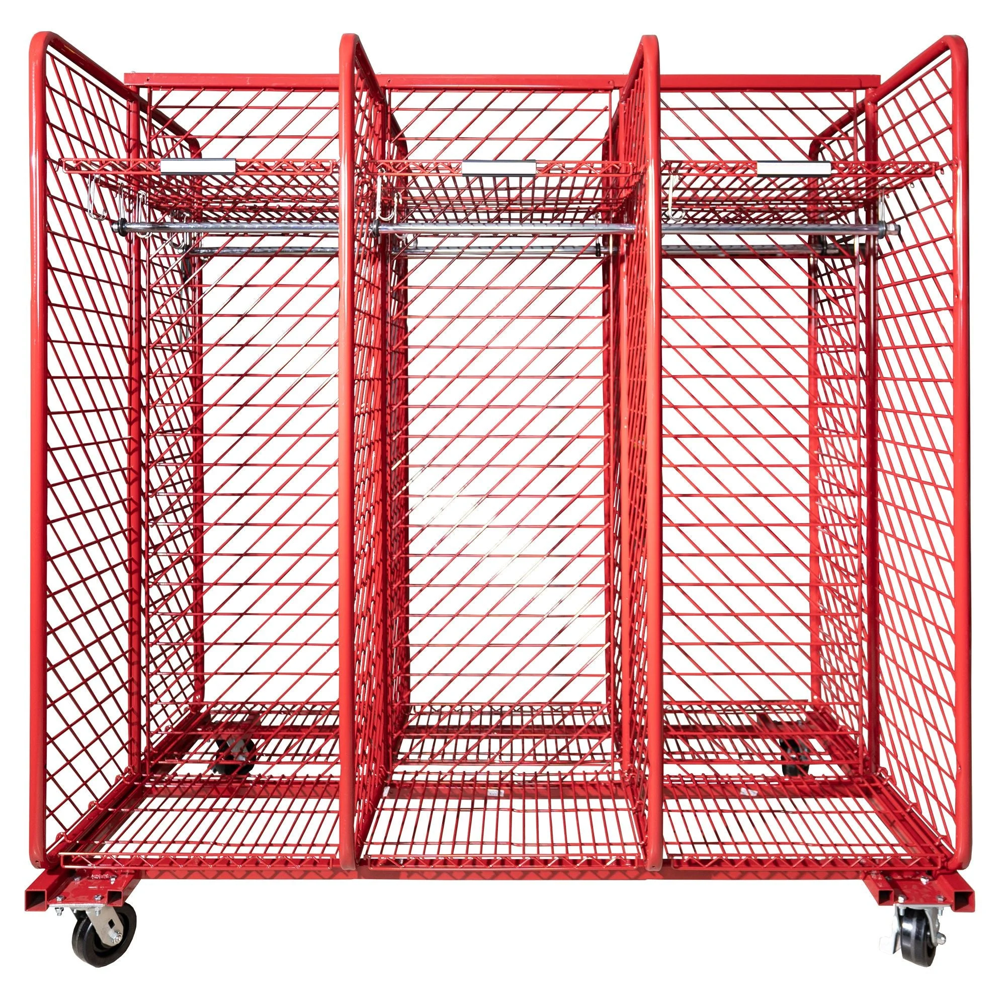 Double Sided Mobile Red Rack 18"/20"/24"