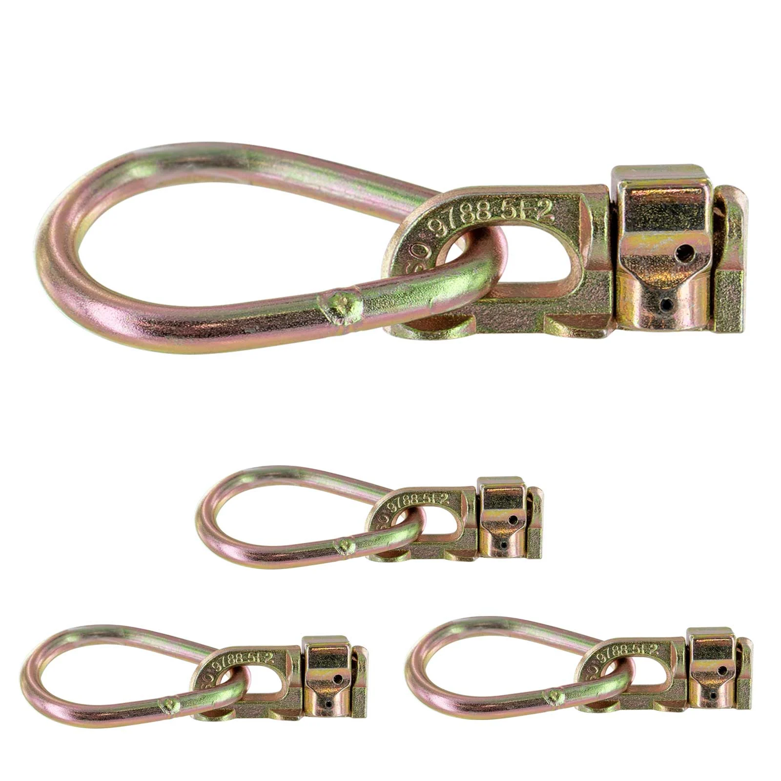 Double Stud L-track Fitting with Pear Link | 5,000 lbs. BS | 4-Pack