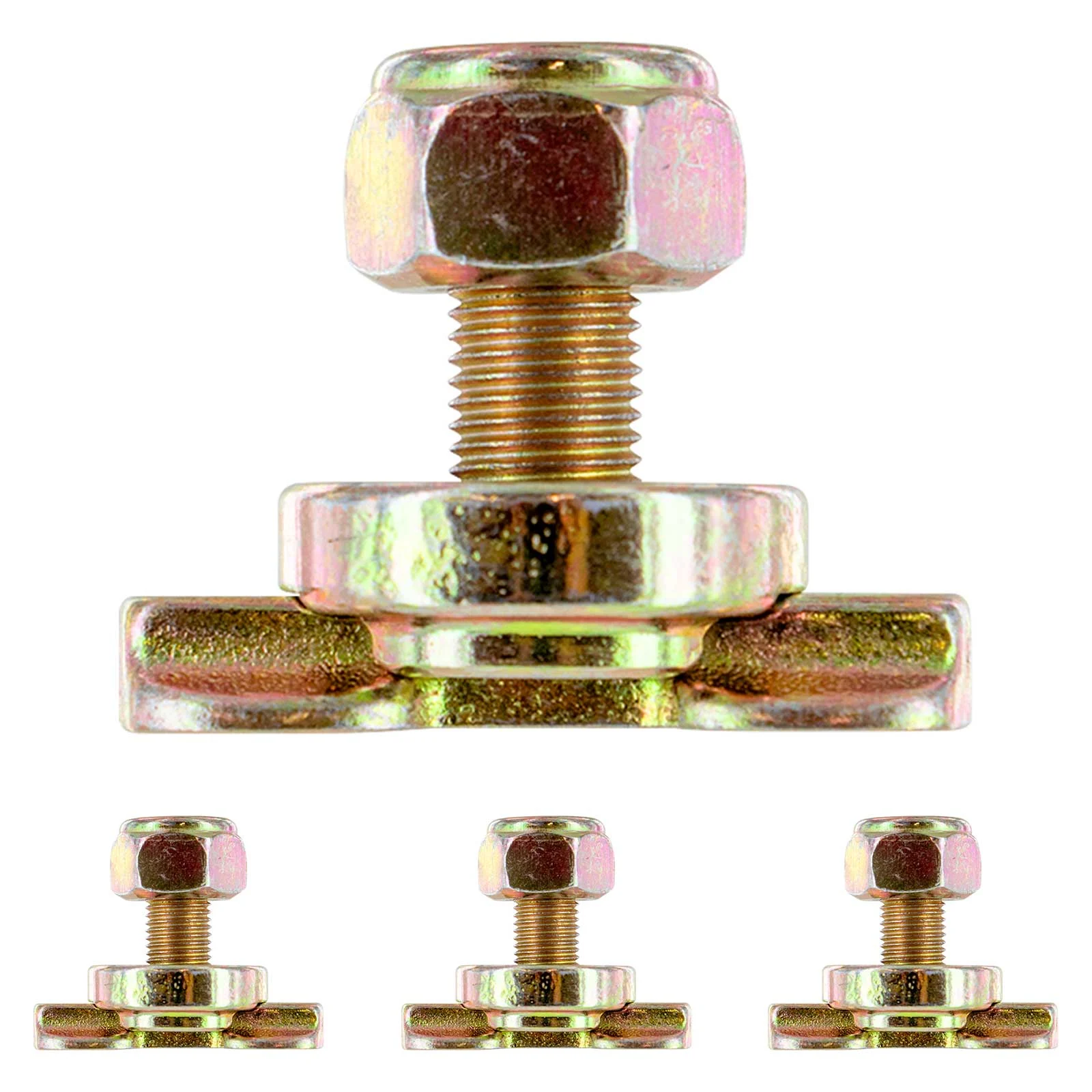 Double Stud L-Track Threaded Fitting | 5,500 lbs. BS | 4-Pack