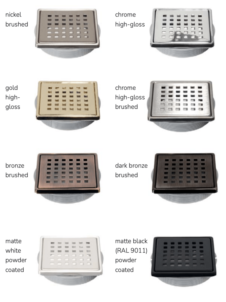 Dural Single Point Shower Drains & Cover