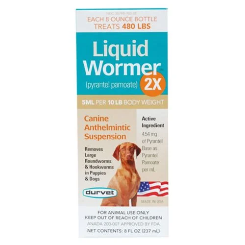 Durvet Liquid Wormer™ 2X for Dogs, 8 oz.
