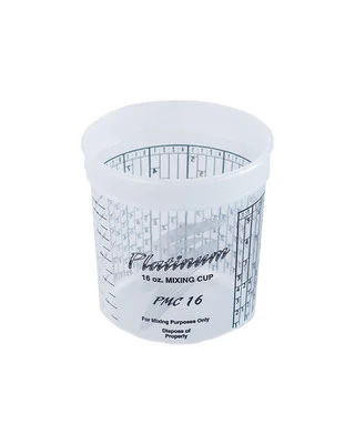 E-Z Mix 16 Oz Platinum Paint Mixing Cup With PPG Ratios 100-Pack (EMX-PMC16)