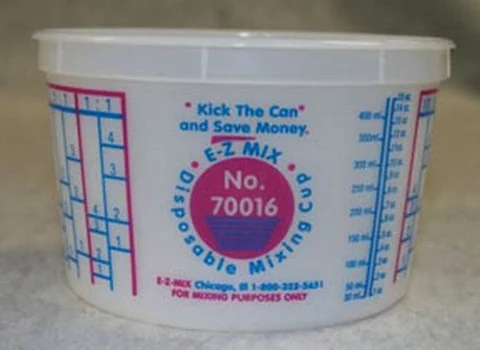 E-Z Mix 70016 1-Pint Plastic Mixing Cups, box of 100