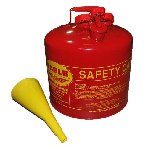 EAGLE, Type I Safety Can, 5 Gallon, Gasoline Can