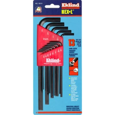 Eklind 10213 13 Piece SAE Long Hex-L Hex Key Set