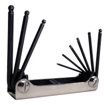 Eklind 20919 9 Piece SAE Ball End Fold-Up Hex Key Set