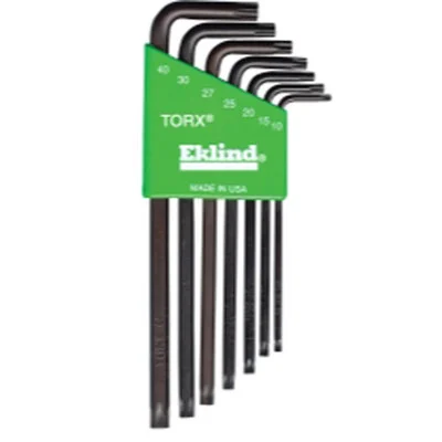 Eklind Torx Key Set 7-Piece For Torx Plus Star Recess Torx Fasteners (10907)