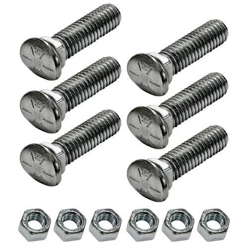 Elliptical Head Bolts and Nuts Pack
