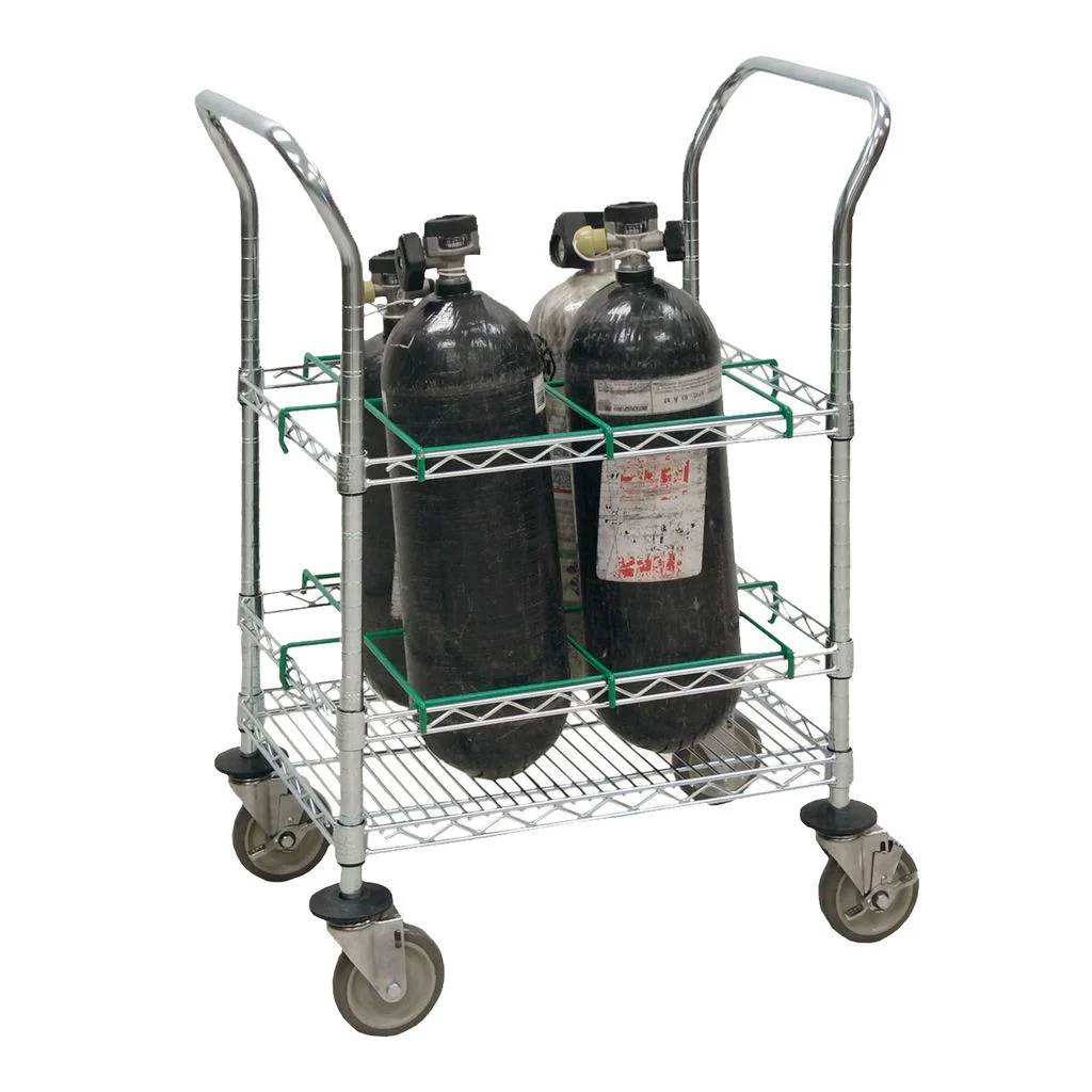 EMS Oxygen Cart – SCBA or M Cylinders