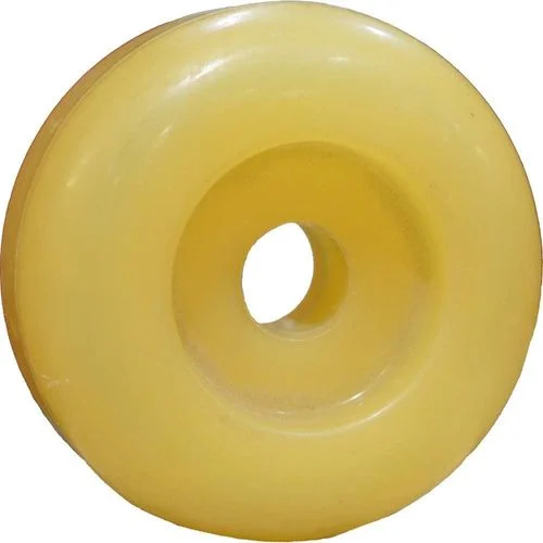 End Cap For Boat Rollers 3 1/8" Diameter - 1/2" Shaft Size Yellow