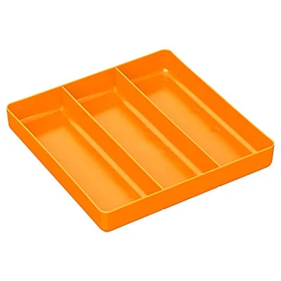 Ernst 5019 11 x 16" 10 Compartment Tool Organizer Tray - Orange