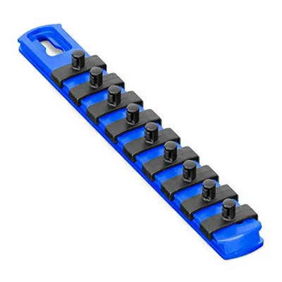 Ernst 8407 8 Socket Organizer and 9 Socket Clips - Blue - 1/4