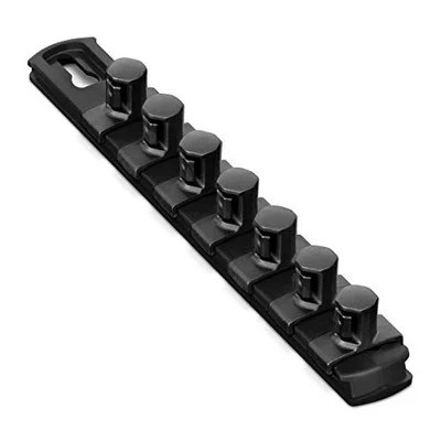 Ernst 8428 8 Socket Organizer and 7 Socket Clips - Black - 1/2
