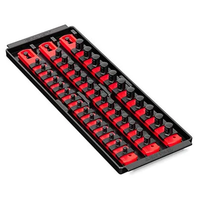Ernst 8490 3 Rail Twist Lock Socket Boss 13", Red - 1/4", 3/8" & 1/2"