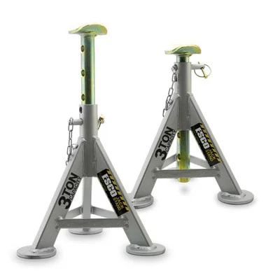 Esco Equipment 10497-PAIR Jack Stand (Pair), 3 Ton Weight Capacity With Axle
