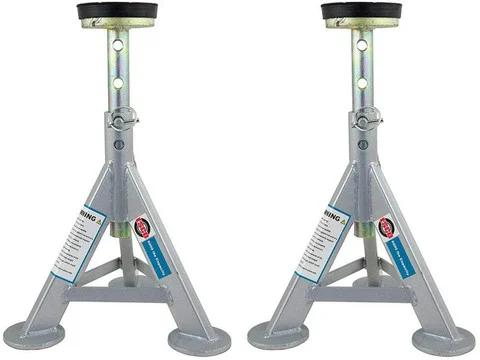 Esco Equipment 10499-PAIR Jack Stand (Pair), 3 Ton Weight Capacity w/Flat Rubber