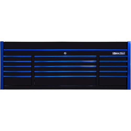 EX7215CHQ Extreme Tools 72" 15 Drawer Professional Triple Bank Top Chest