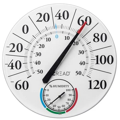 EZ Read™ 12.5-inch Dial Thermometer & Hygrometer
