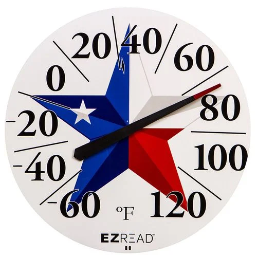EZ Read™ 12.5-inch Dial Thermometer Texas Star