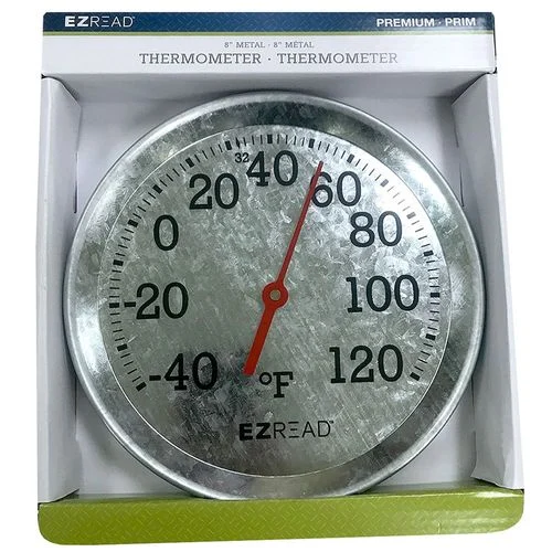 EZ Read™ Thermometer, 8 inches, Metal