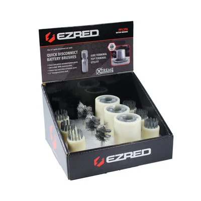 EZ Red 12-Piece Quick Disconnect Battery Brush Kit (PP12PK)