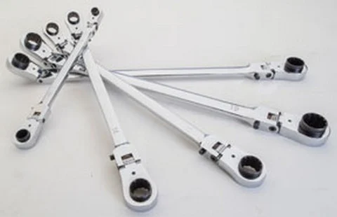 EZ Red 5-Piece Extra-Long Locking Flex Head Wrench Set (WR5ML)