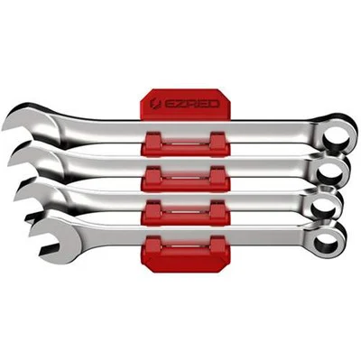 EZ Red Flexible Magnetic 4-Slot Wrench Holder (FWR4-R)