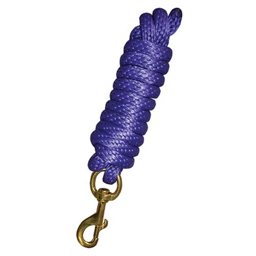 Fabtron Purple Lead Rope with Brass Snap 5/8"x9'