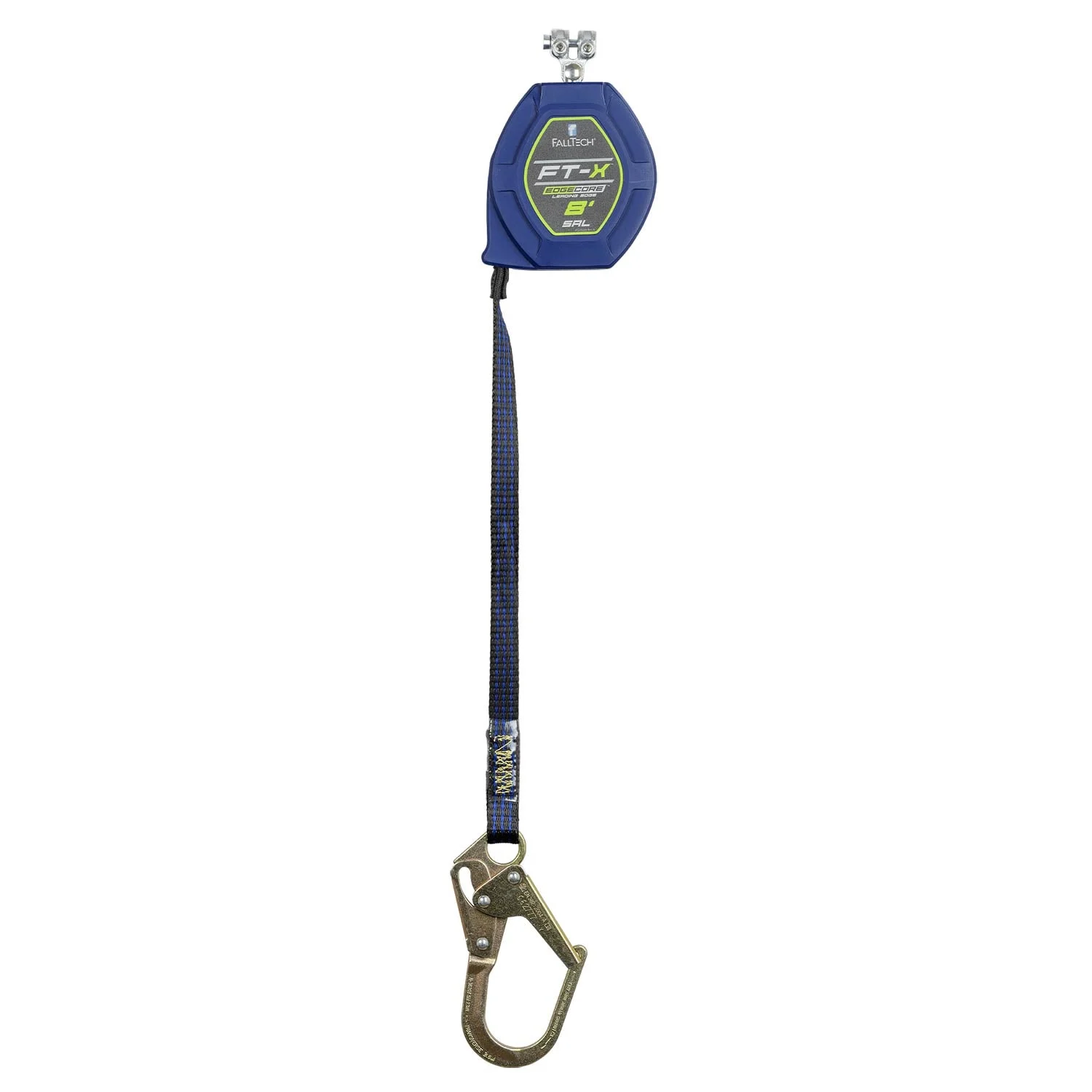 FallTech EdgeCore FT-X LE 8' Replacement Leg for SRL | Swivel Mini Rebar Hook | 84108RP0