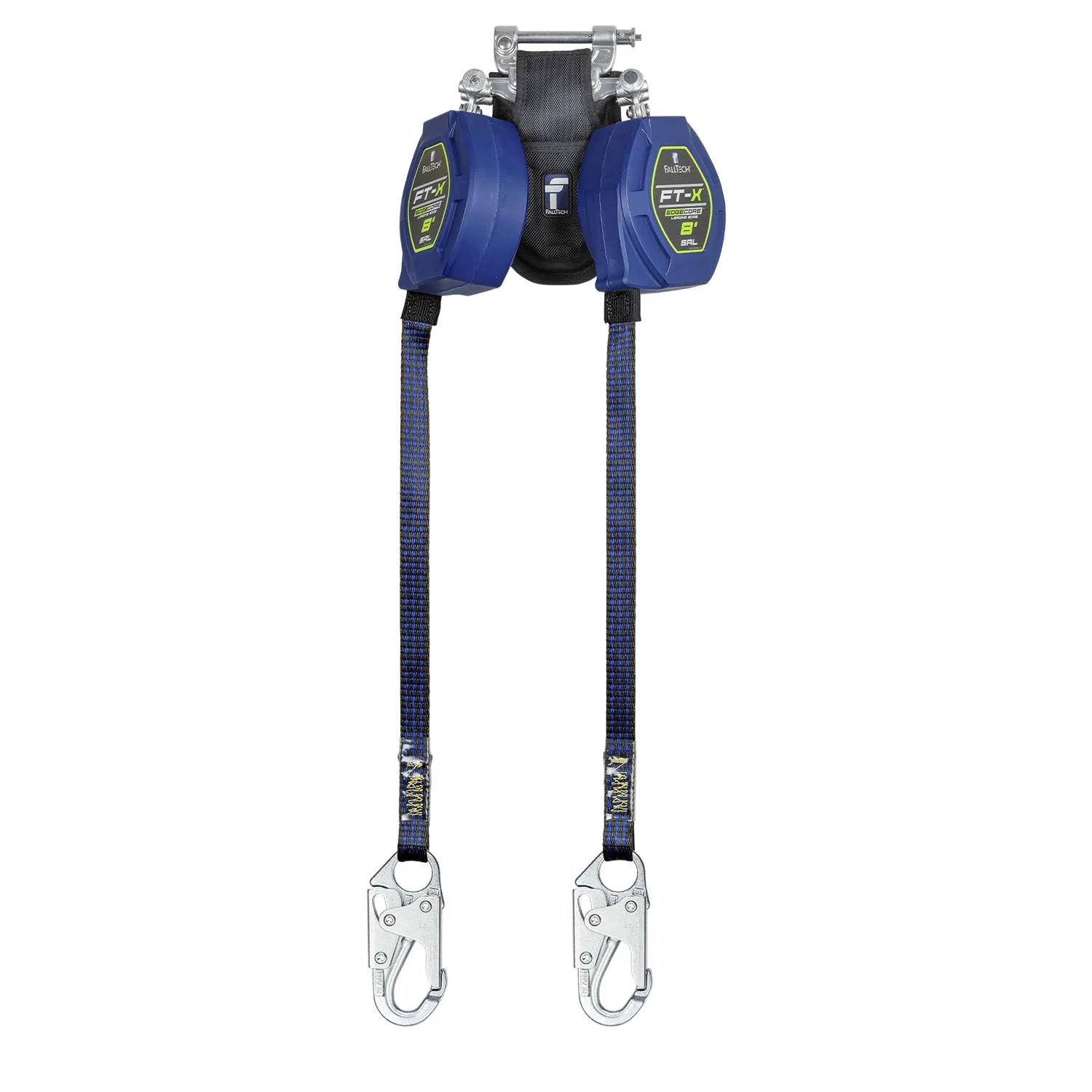 FallTech EdgeCore FT-X LE 8' Self-Retracting Lifeline | Twin-Leg | Swivel Snap Hooks | 84108TP1