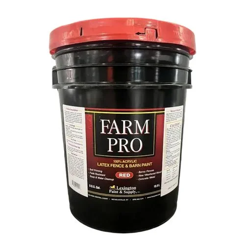 Farm Pro Red Acrylic Latex Fence and Barn Paint