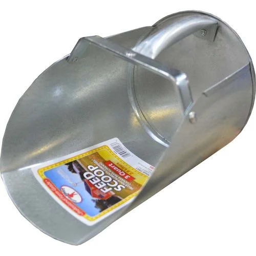 Feed Scoop, Galvanized, 3 Qt.