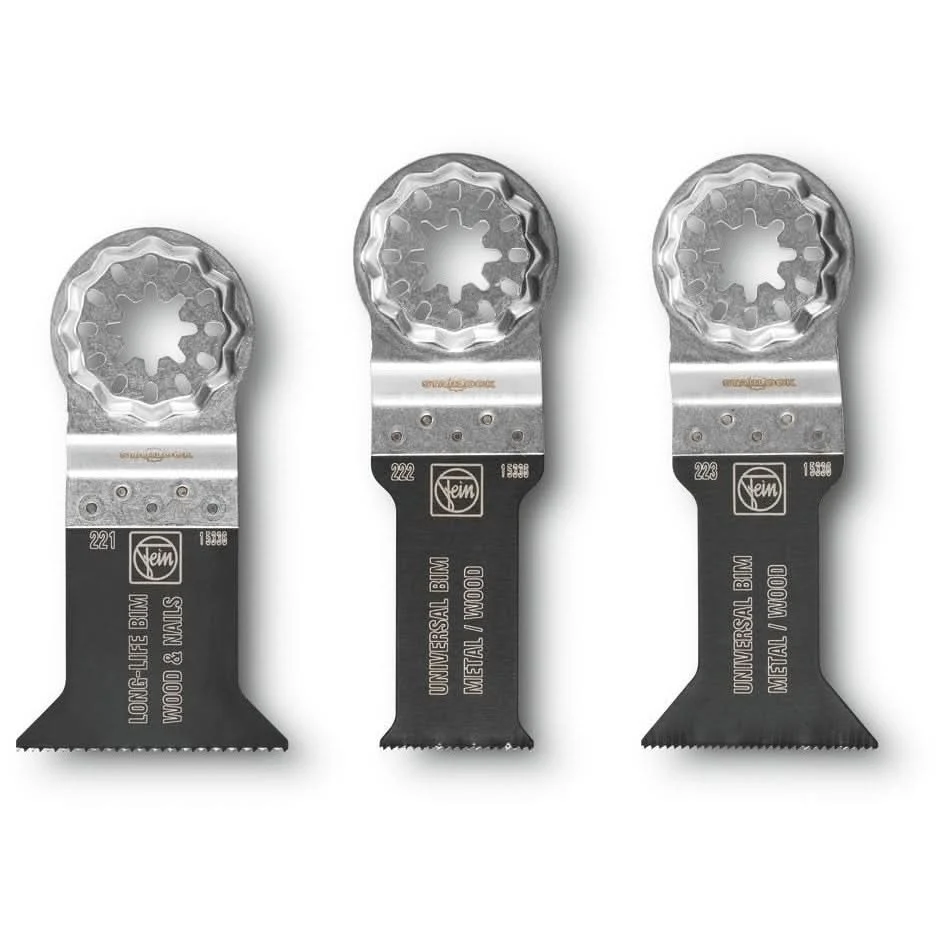Fein 35222952140 E-Cut Saw Blade Combo SL 3-Pack - Oscillating Multi-Tool Accessories