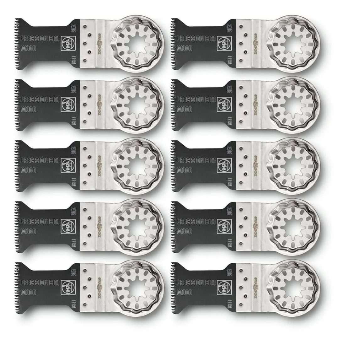 Fein 63502205290 E-Cut Precision Bi-Metal Saw Starlock Blade, 10-Pack