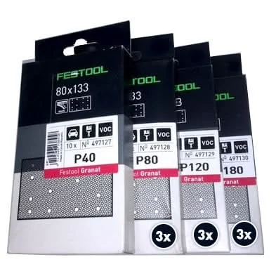 Festool Granat 100-Sheet Pro Pack for LS 130 / RTS 400