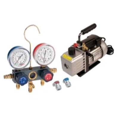 FJC 3 CFM Vacuum Pump & Aluminum Block Manifold Gauge Set (FJC-KIT6M)