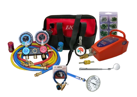 FJC R-1234yf Tools-in-a-Tote Assortment Auto A/C Repair Kit (9295YF)