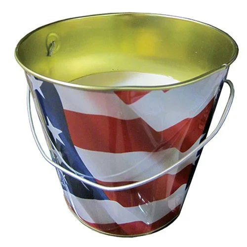 Flag Bucket Citronella Candle, 16 Oz.