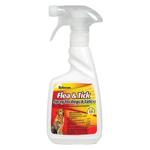 Flea Spray For Dogs and Cats, 16 Oz.