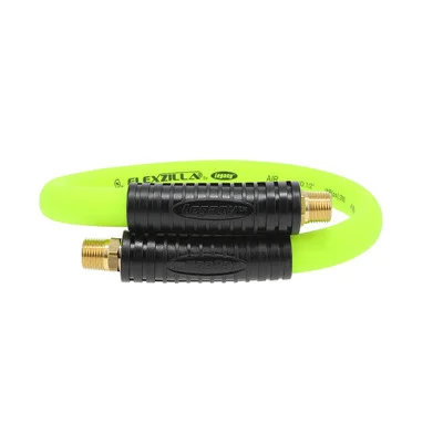 Flexzilla Swivel Whip Hose, 1/2" x 2 Ft, ZillaWhip (HFZ1202YW3S)