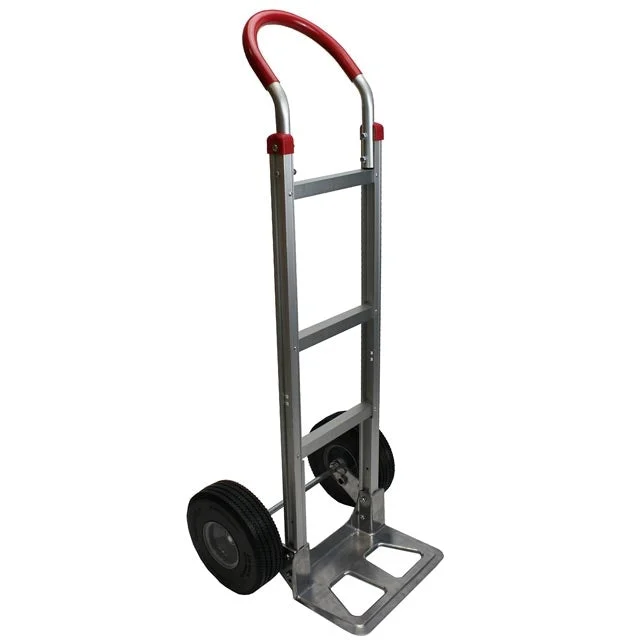 Foam Fill Tire Aluminum Dolly Hand Truck with Round Handle