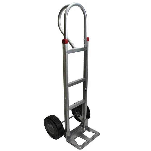 Foam Fill Tire Aluminum Dolly Hand Truck with Vertical Loop Handle