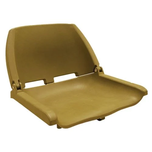Folding Plastic Boat Seat, Olive Green