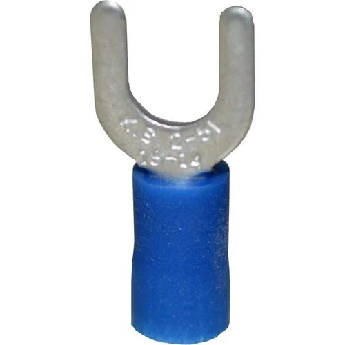 Fork Connector with Blue Vinyl-Insulated Barrel (20 pack)