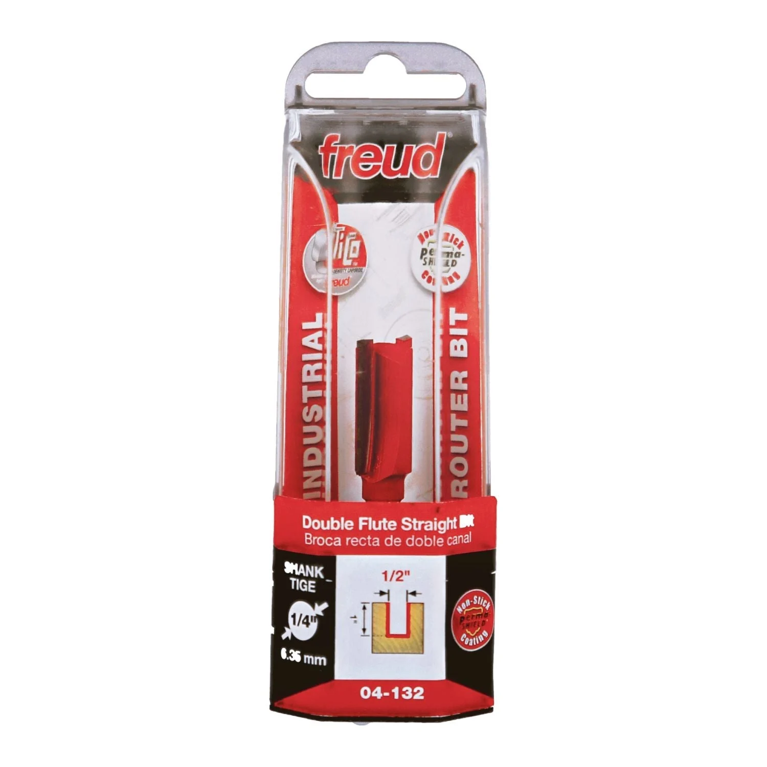 Freud 04-132 1/2-Inch Double Flute Straight Router Bit