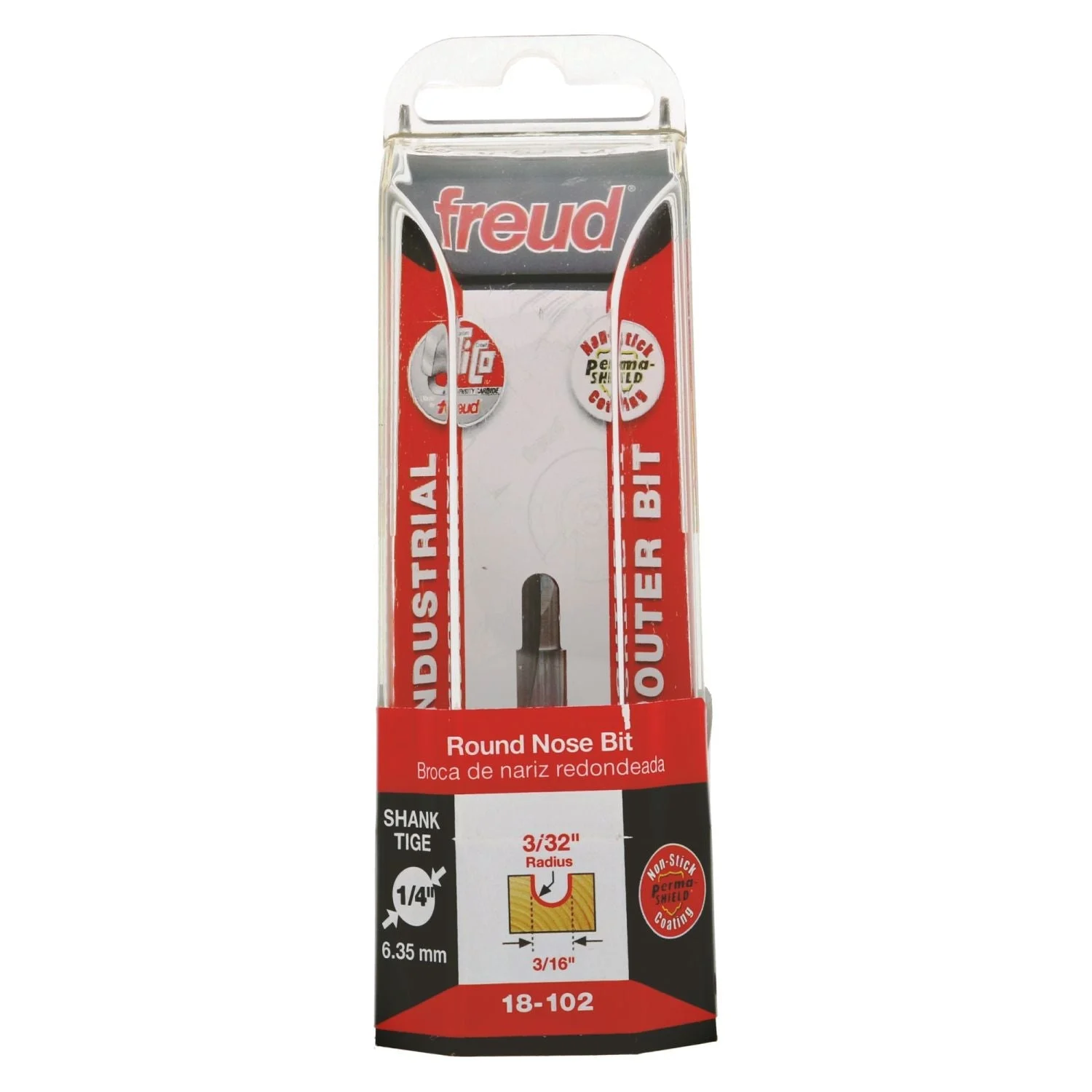 Freud 18-102 3/32-Inch Radius Round Nose Router Bit