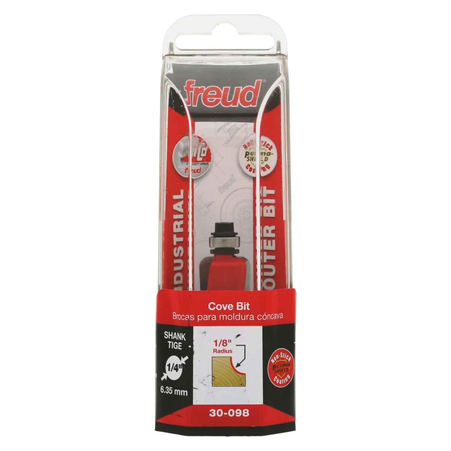 Freud 30-098 1/8-Inch Radius Cove Router Bit
