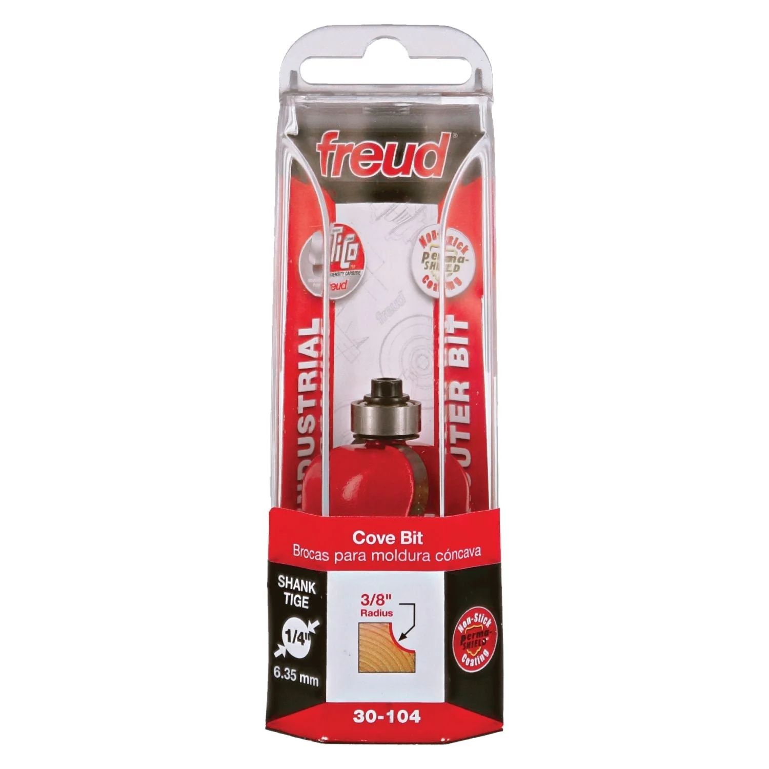 Freud 30-104 3/8-Inch Radius Cove Router Bit