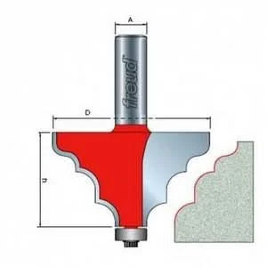 Freud 85-111 Solid Surface Edge Profile - D2-1/2, h1-1/2, A1/2
